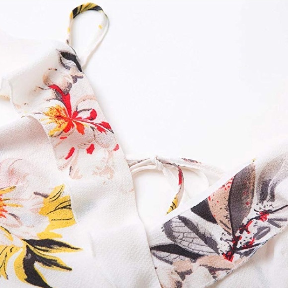 Cold Off Shoulder Bohemian Floral Maxi Dress - Picture 4 of 5